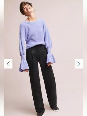 Anthropologie Moth Regina Bell-Sleeved Sweater